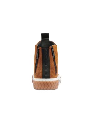 NWT KARL LAGERFELD PARIS Croc-Embossed Leather Sandals Men\'s Size 8.5 Unisex Karl Lagerfeld Paris Croc Embossed Suede High Top Sneakers  main image 2