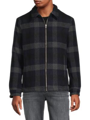 Magaschoni Plaid Wool Blend Jacket on SALE | Saks OFF 5TH