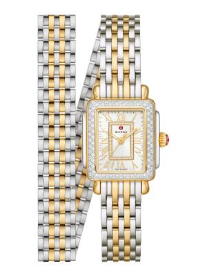 Michele Deco Madison Mini 22MM Stainless Steel, 18K Yellow  display picture 1