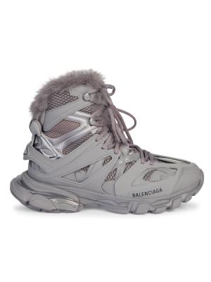 Balenciaga Track Hike Faux Fur-Lined Sneakers on SALE | Saks OFF 5TH