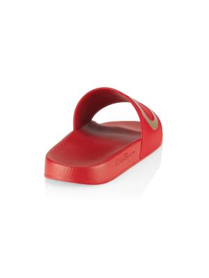 Salvatore Ferragamo Groove Gancini Rubber Pool Slides on 