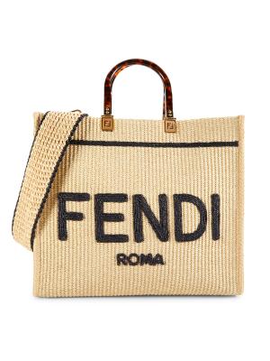 バッグ FENDI Fendi Sunshine Logo Raffia Tote on SALE | Saks OFF 5TH