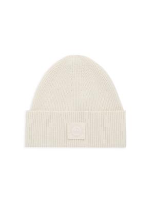Moose Knuckles Snowbank Cuffed Wool Beanie Hat on SALE  display picture 2