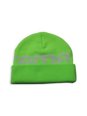 Supreme Supreme Big Logo Beanie In Neon Green Cotton on SALE