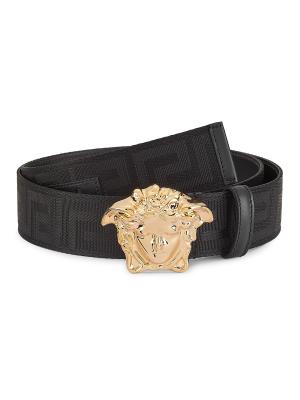 Versace Medusa Buckle Printed Nylon Belt on SALE | Saks OFF 5TH display picture 1