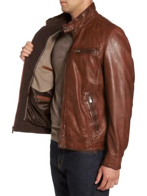 Missani Le Collezioni Washed Lambskin Leather Jacket on SALE | Saks OFF 5TH
