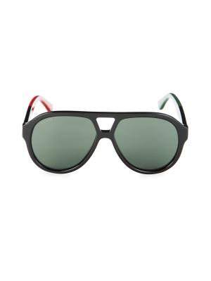 ?- Gucci New GG0159SN 003 Black & Multi Color Aviator Sunglasses Gucci Gucci New GG0159SN 003 Aviator Sunglasses | Grailed main image 2