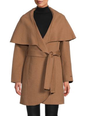 Tahari Marilyn Wool Blend Open Front Coat on SALE | Saks OFF 5TH
