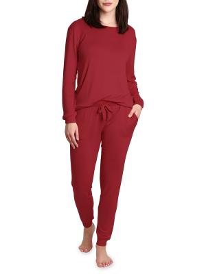 Blis Solid Crewneck Drawstring Pajamas on SALE | Saks OFF 5TH