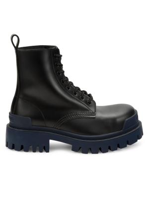 Balenciaga Strike Leather Combat Boots on SALE | Saks OFF 5TH display picture 1