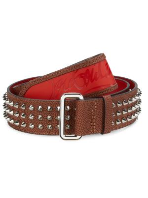 Christian Louboutin Loubinsky Spike belt Leather leche Christian Louboutin Loubi Spike Belts | eBay main image 3