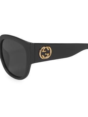 Gucci 55MM Square Sunglasses on SALE | Saks OFF 5TH