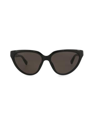Balenciaga BB0204S 001 Inverted Cat Eye Sunglasses XL - with Black Case Women main image 4