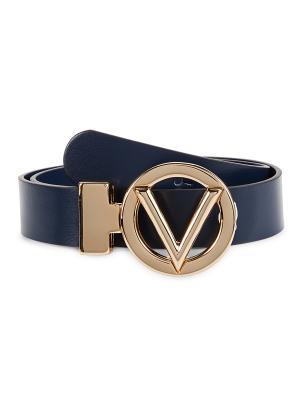 Valentino by Mario Valentino Adela Logo Buckle Leather Belt  display picture 2