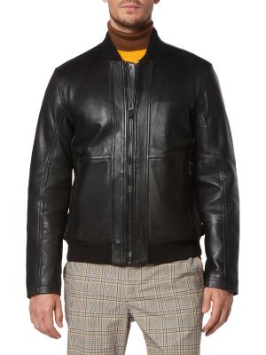 OAMC LEATHER BOMBER レザーブルゾン Andrew Marc Macneil Lambskin Leather Bomber Jacket on SALE | Saks