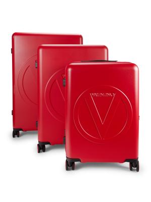 新品未使用タグ付き　R.E.D VALENTINO Valentino by Mario Valentino Colombus Logo 3-Piece Luggage Set on
