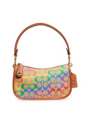 COACH Swinger Pride Coated Canvas Shoulder Bag on SALE  display picture 2