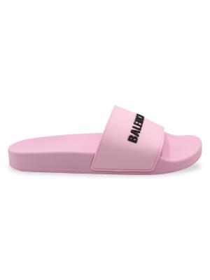 Balenciaga Balenciaga Pool Slides In Pink Rubber Athletic Shoes