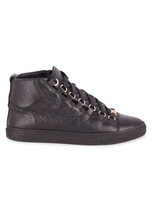 balenciaga arena high top Balenciaga Red Leather Arena High Top Sneakers Size 41  main image 2