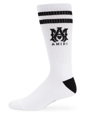 Amiri Logo Mid Length Socks on SALE | Saks OFF 5TH