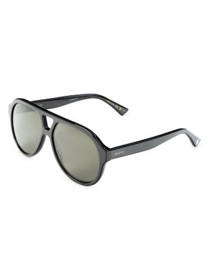Gucci 56MM Aviator Sunglasses on SALE | Saks OFF 5TH display picture 2