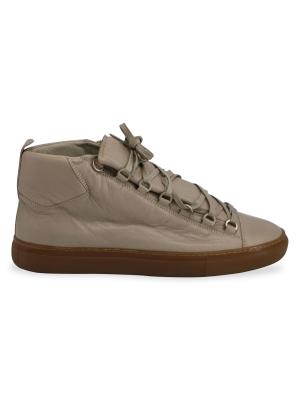 Balenciaga Balenciaga Arena High-Top Sneakers In Olive Green  display picture 1