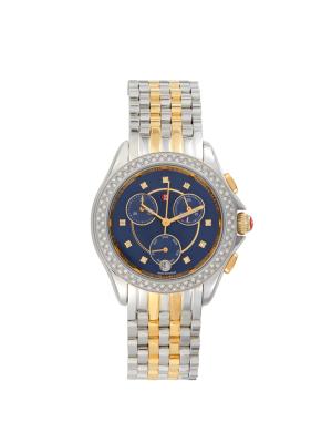 Michele Belmore 37MM Two Tone 18K Goldplated Stainless Steel  display picture 2