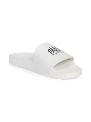 Balenciaga Cities Paris Pool Slides White Men’s EU 40/US 7 Men main image 4