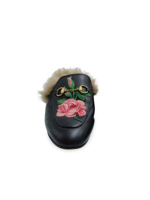 Gucci Gucci Princetown Mules In Black Leather Flats Loafers  display picture 1