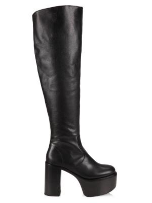 Simon Miller High Raid Leather Platform Boots on SALE | Saks OFF 5TH
