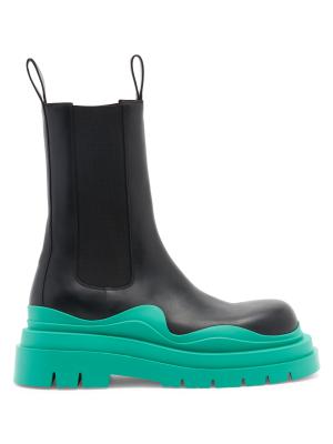 Bottega Veneta Contrast-Sole Leather Tire Boots on SALE  display picture 1