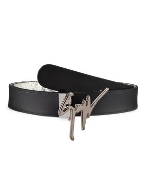 Giuseppe Zanotti Designer Crystal Encrusted Calfskin Leather Belt Size 100cm Amazon.com: Giuseppe Zanotti, Leather Belt, One Size, Black  main image 3