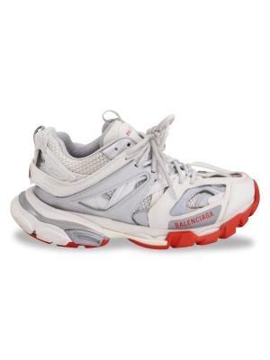 Balenciaga Balenciaga Track Sneakers In White/Silver/Red  display picture 1