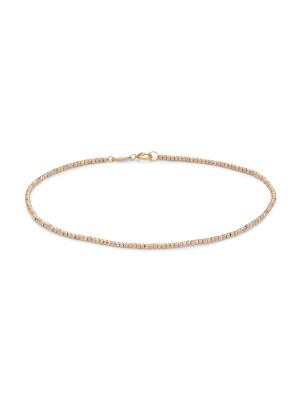 14K Tri Tone Gold Beaded Bracelet