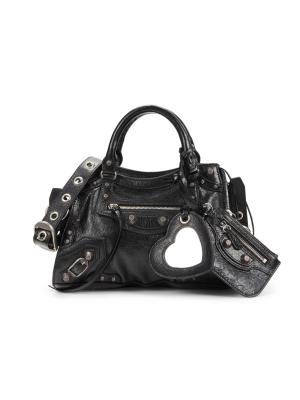 Balenciaga XS Neo Cagole Arena Leather Shoulder Bag on SALE | Saks
