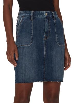 Jen7 Denim Pencil Miniskirt on SALE | Saks OFF 5TH