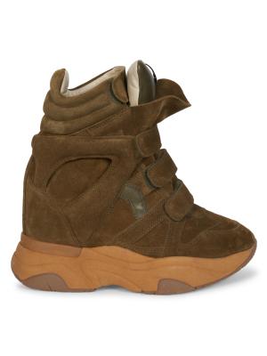 Balskee Suede Wedge Sneakers