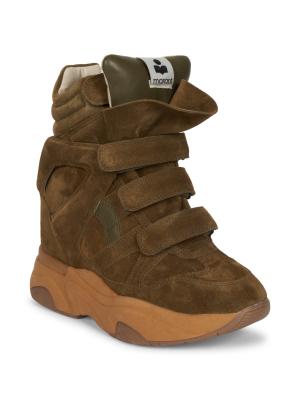 Balskee Suede Wedge Sneakers