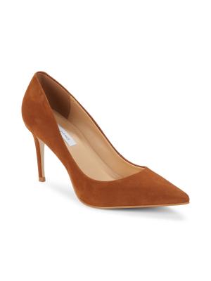 90MM Point Toe Suede Pumps
