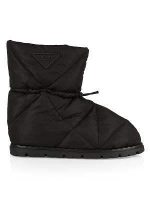 Prada Blow 19 Quilted Nylon Drawstring Boots on SALE | Saks OFF 5TH