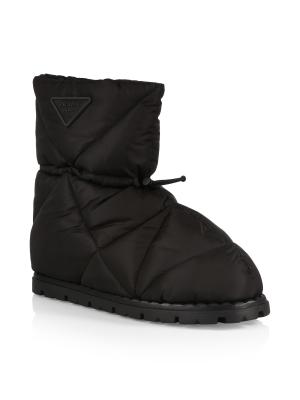 Prada Blow 19 Quilted Nylon Drawstring Boots on SALE | Saks OFF 5TH