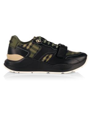 Burberry Ramsey Check Low Top Sneakers on SALE | Saks OFF 5TH display picture 3
