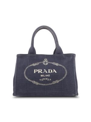 Prada Canapa Logo Denim Tote on SALE | Saks OFF 5TH