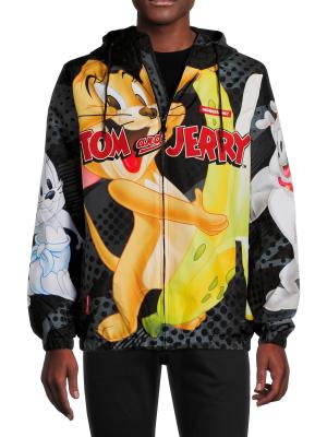 Members Only Tom & Jerry Graphic Hooded Jacket on SALE  display picture 1