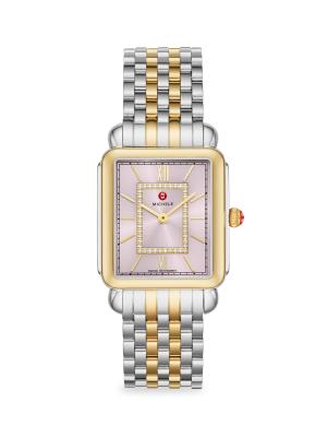 Michele Deco Two Tone 18K Goldplated Stainless Steel  display picture 2