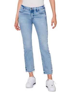 Frame Le Mid Rise Straight Degradable Jeans on SALE | Saks OFF 5TH