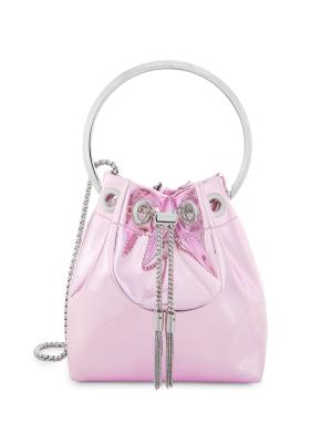 Jimmy Choo Bon Bon Metallic Bucket Bag on SALE | Saks OFF 5TH