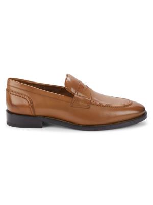 Allen Edmonds Eastport Penny Loafers — Tan Leather — Size 12D Allen Edmonds 13D Eastport Boat Shoes Tan Brown Leather  main image 2