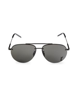 Saint Laurent 63MM Aviator Sunglasses on SALE | Saks OFF 5TH