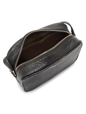 Zadig & Voltaire XS Lizard Embossed Leather Camera Shoulder Bag on